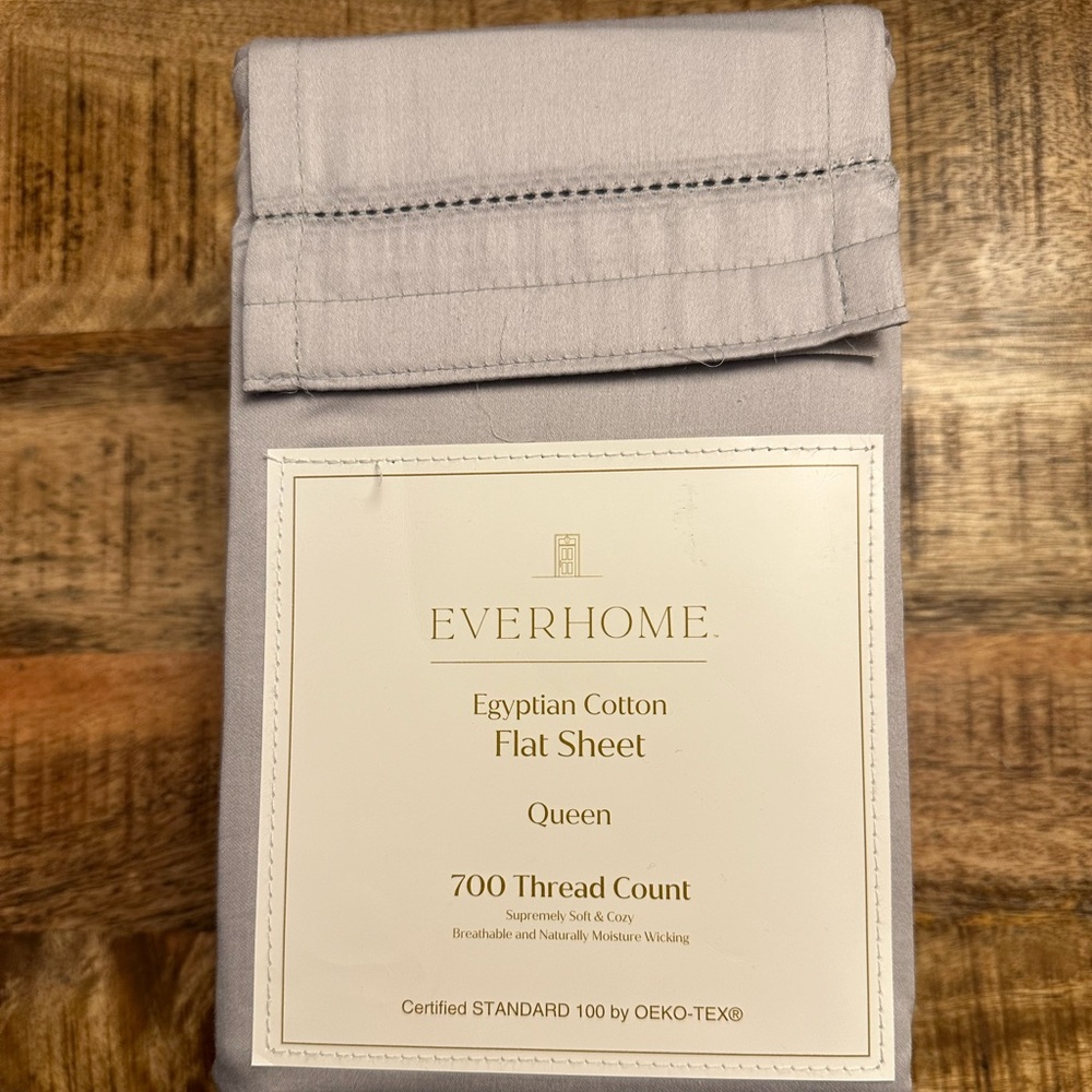 Everhome Egyptian Cotton Flat Sheet